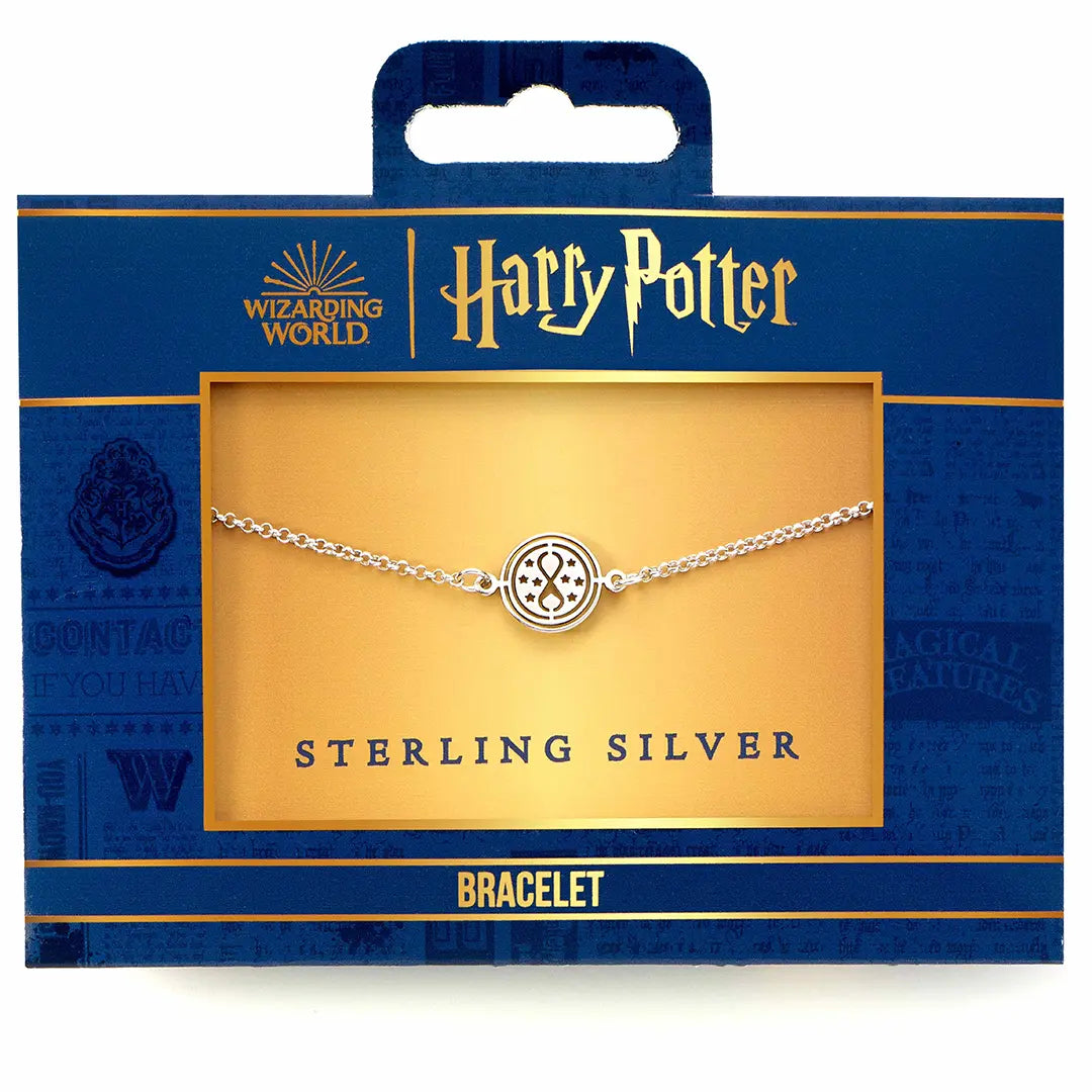 Sterling silver Time Turner Charm Bracelet - Harry Potter