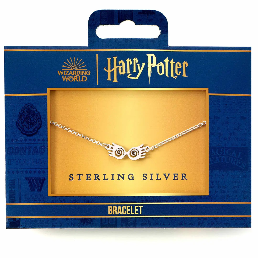 Sterling silver Luna Specs Charm Bracelet - Harry Potter