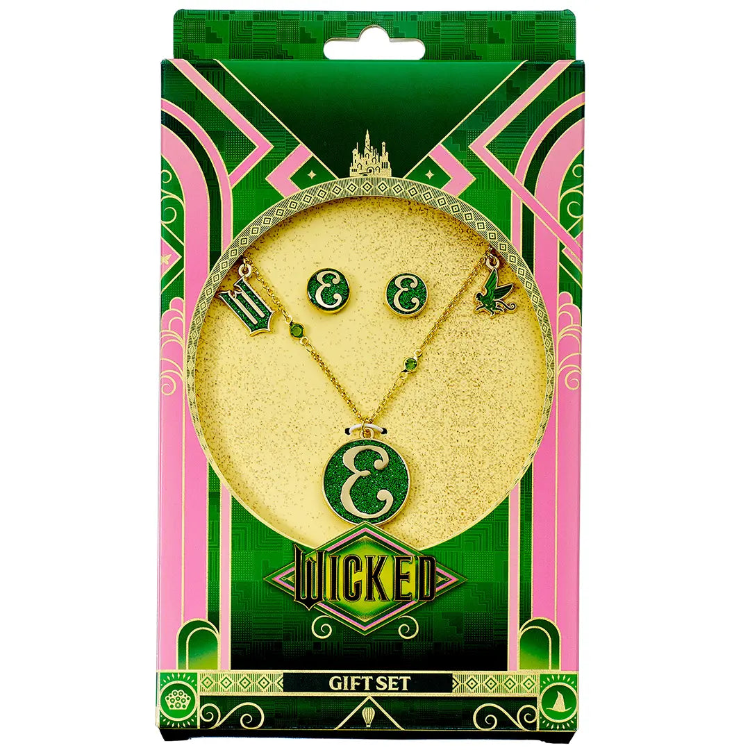 Elphaba Necklace and Stud Earrings Gift Set - Wicked