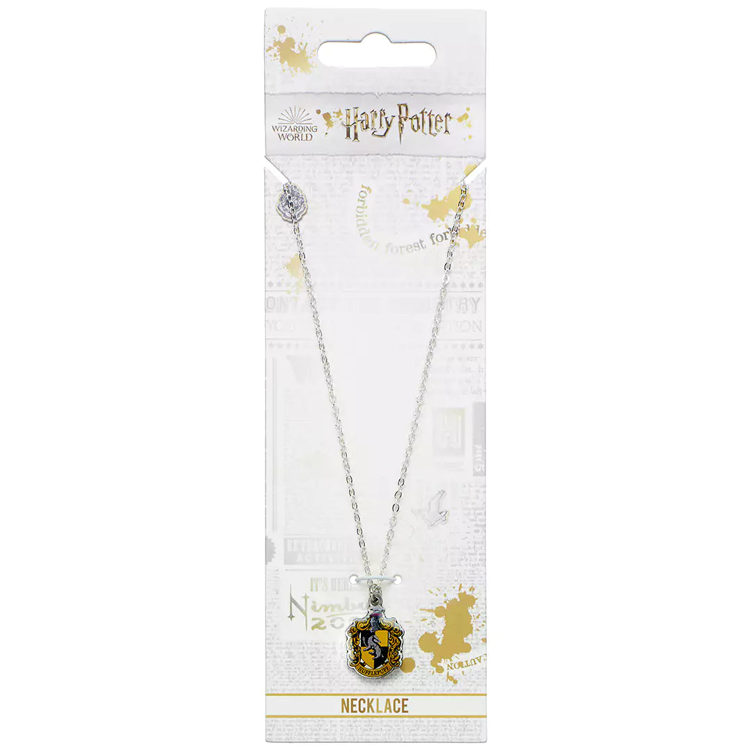 Hufflepuff Crest Slider Necklace