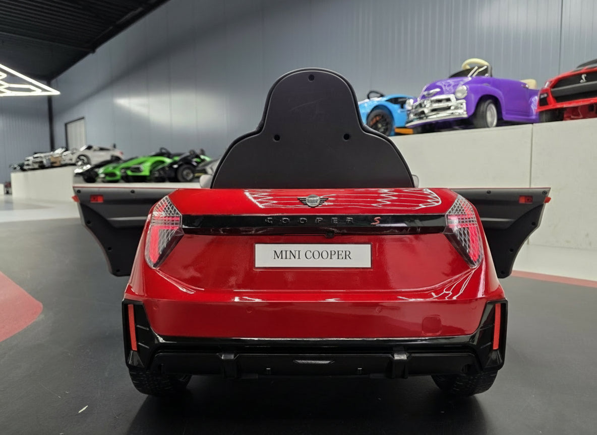 MINI Cooper S 12V electric car for kids – 1 seat, metallic red
