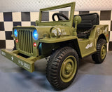 Jeep Willys 12V electric car for kids with remote control – 1 seat