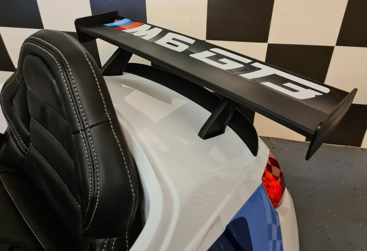 BMW M6 GT3 12V electric car for kids with remote control – white