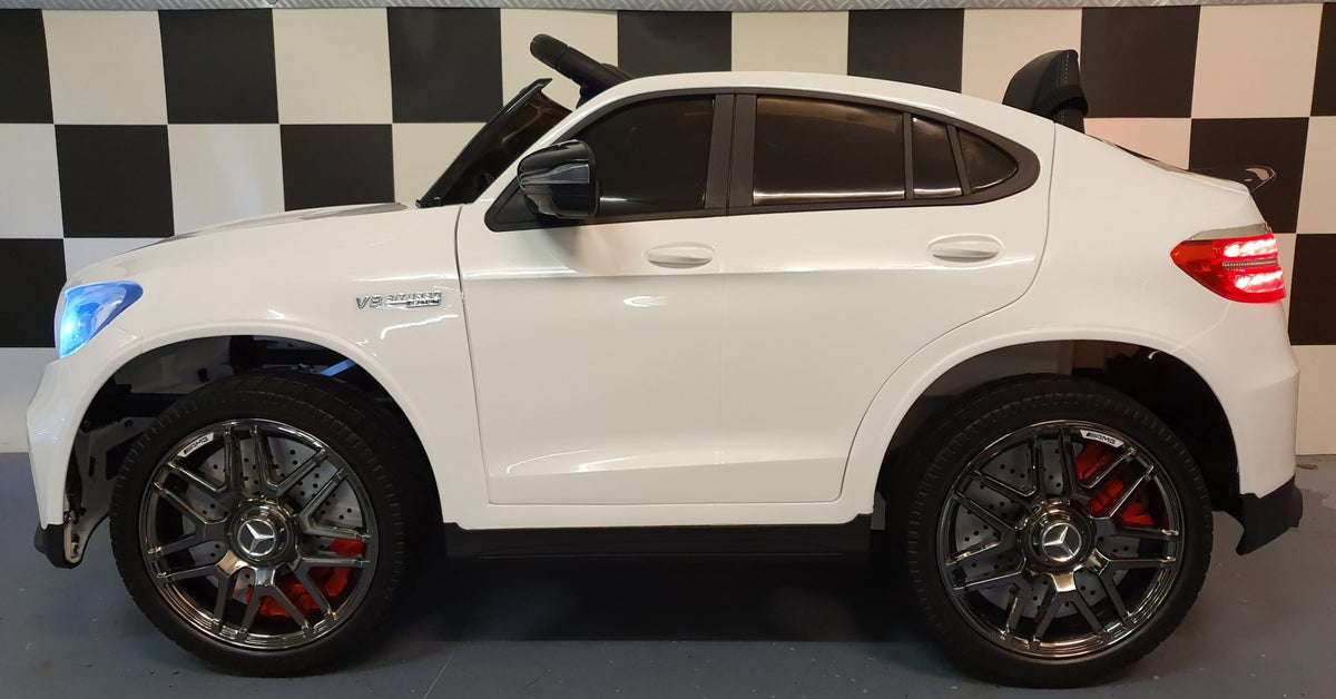 Mercedes-Benz GLC 63 AMG 12V electric car for kids – 1 seat, metallic black