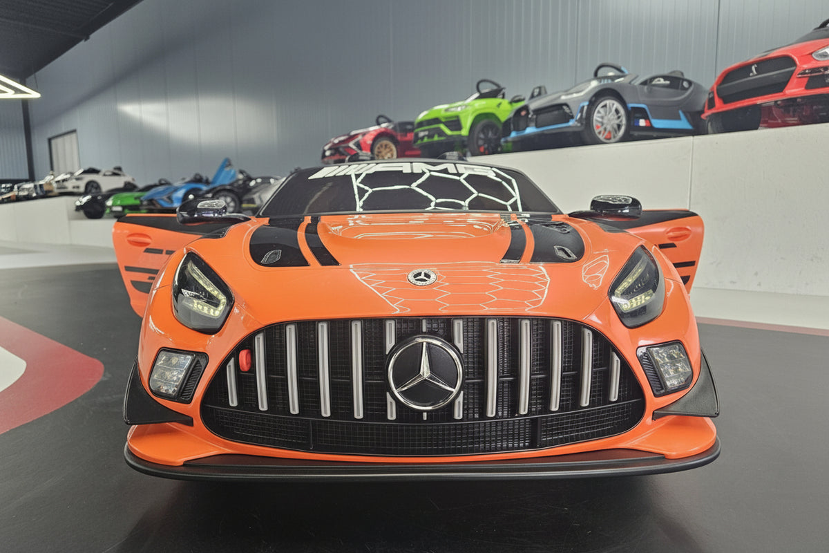 Mercedes-Benz GT3 AMG 12V electric car for kids – 1 seat, orange