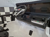 Gravity kids' jeep 12V – 2 seats, white