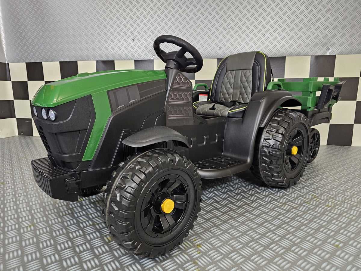 Farmer kids' tractor 12V with remote control – green