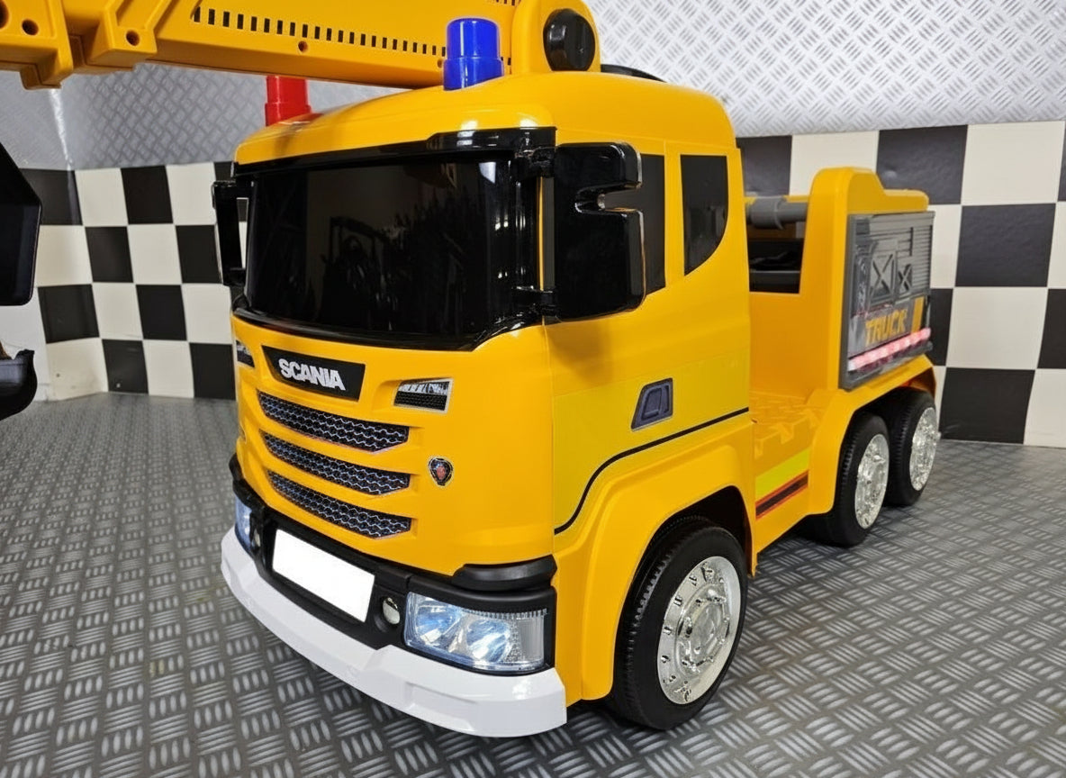 Scania crane truck 12V electric ride-on for kids