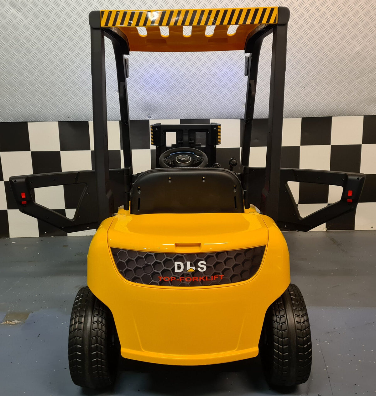 Kids' forklift 12V with remote control – yellow