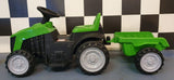 Kids' tractor 6V – 1 seat, green