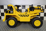 Caterpillar dumper 12V kids' tractor – 1 seat