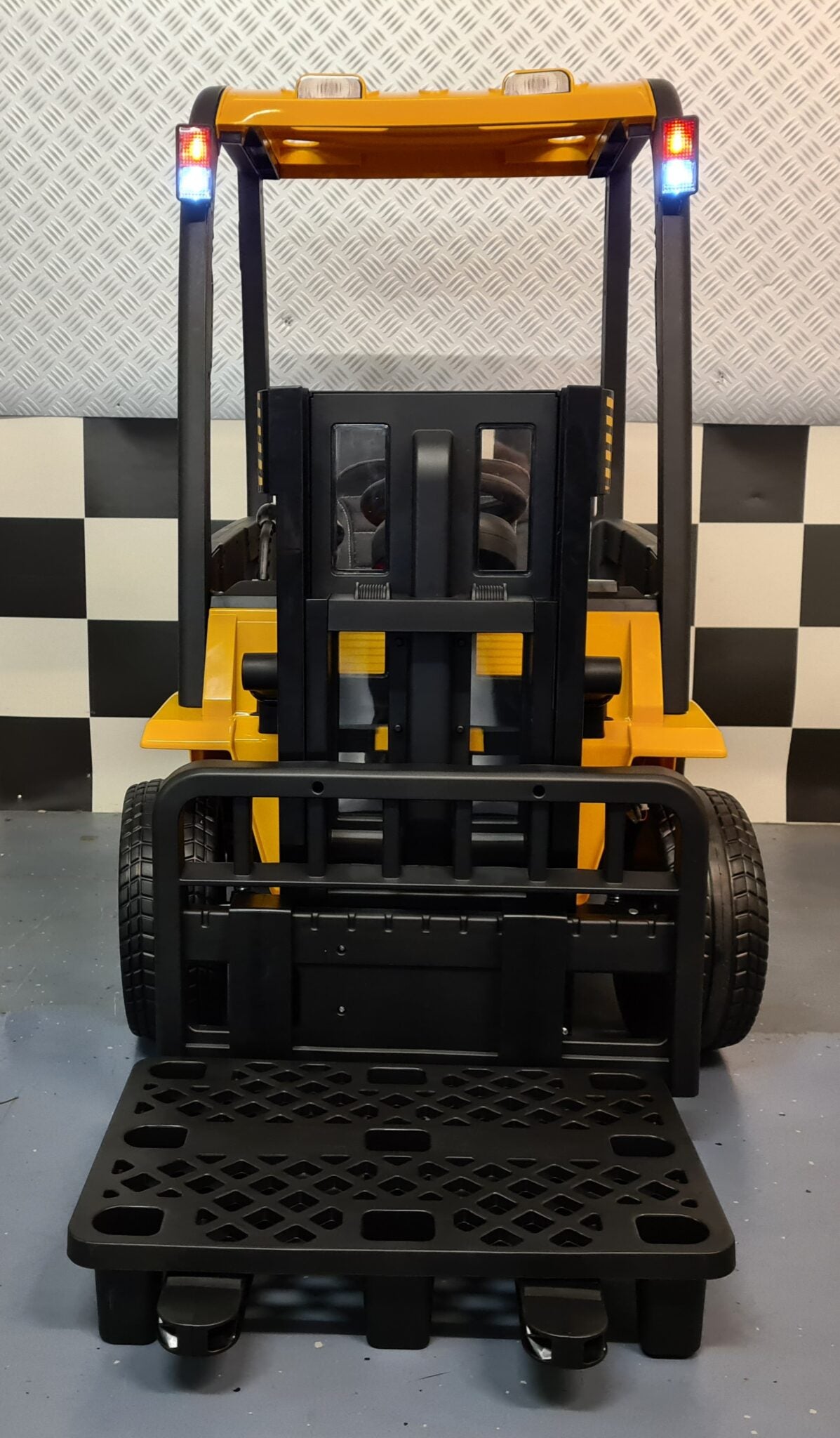 Kids' forklift 12V with remote control – yellow