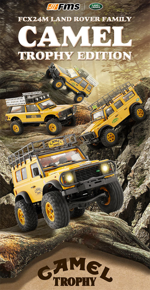 1/24 Land rover Defender 90 FCX24M crawler RTR kit - Camel Trophy