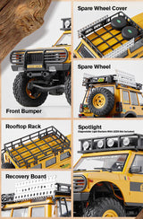 1/24 Land rover Defender 90 FCX24M crawler RTR kit - Camel Trophy