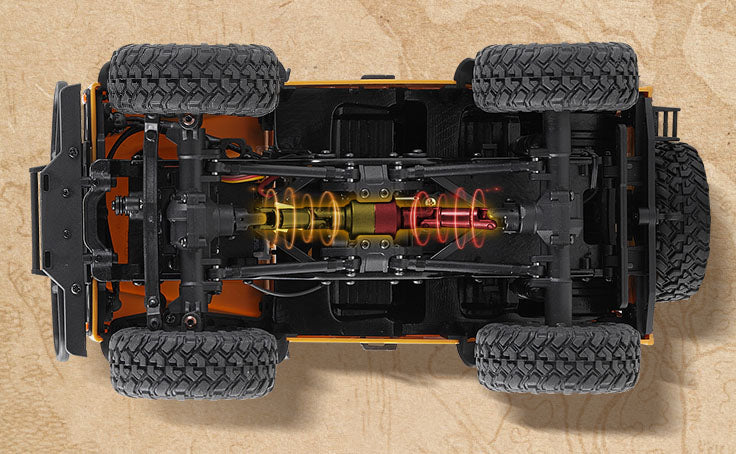 1/24 Land rover Defender 90 FCX24M crawler RTR kit - Camel Trophy