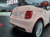 Fiat 500 12V electric car for kids – pink