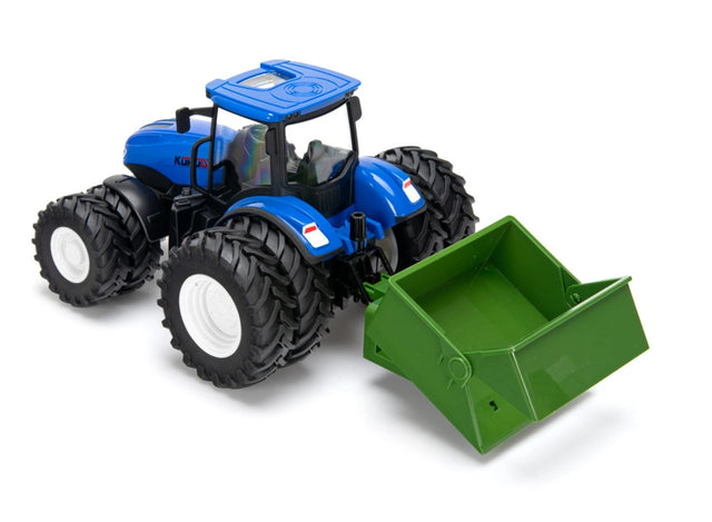 Fjernstyret traktor med vippelad og tvillingehjul – Korody 1:24
