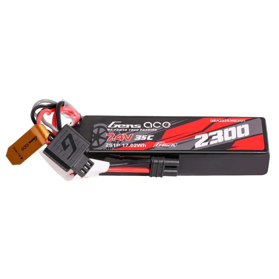 GENS ACE GEA232S35E2GT - GensAce G-Tech Hard 2S 7.4V-2300-35C 101x31x21mm 115g EC2