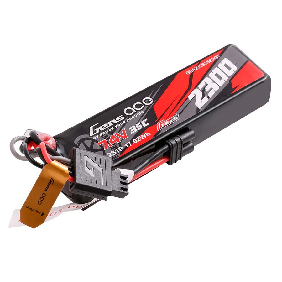 GENS ACE GEA232S35E2GT - GensAce G-Tech Hard 2S 7.4V-2300-35C 101x31x21mm 115g EC2