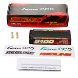 GENS ACE GEA51002S14M5 - GensAce Redline 2.0 Mid Size 2S HV 7.6V-140C-5100 113x47x19mm 191g