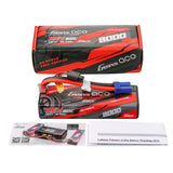 GENS ACE GEA802S60E5GT - GensAce G-Tech Hard 2S 7.6V-8000-60C 138x46x24mm 334g XT60