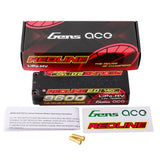 GENS ACE GEA96002S14D5 - GensAce Redline 2.0 2S HV 7.6V-140C-9600 139x47x25mm 324g