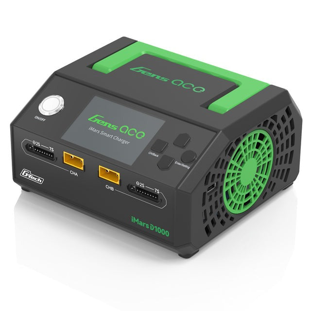GENS ACE GEAD1000-EB - GensAce Charger iMars D1000 Smart Dual Channel AC 1000W EU