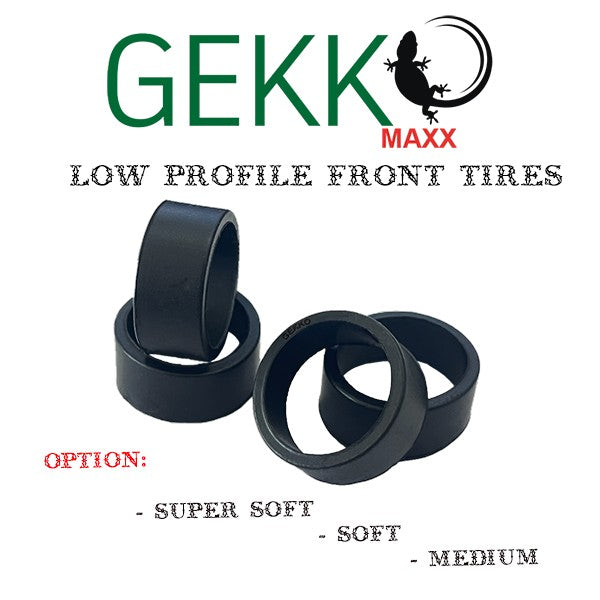 Gekko Maxx GKM-014-S - Low Profile Front Tires F8.5 (4pcs) - Soft