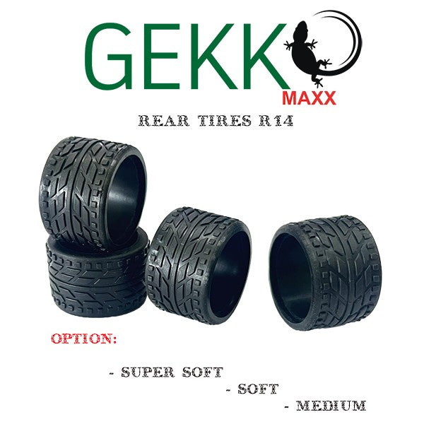 Gekko GKM-016-S - Maxx Rear Tires R14 (4pcs) - Soft