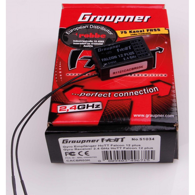 Falcon 12 plus HoTT - 2.4 GHz receiver