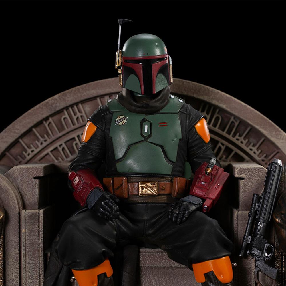Iron Studios Star Wars - Boba Fett on Throne Statue Delux Art Scale 1/10