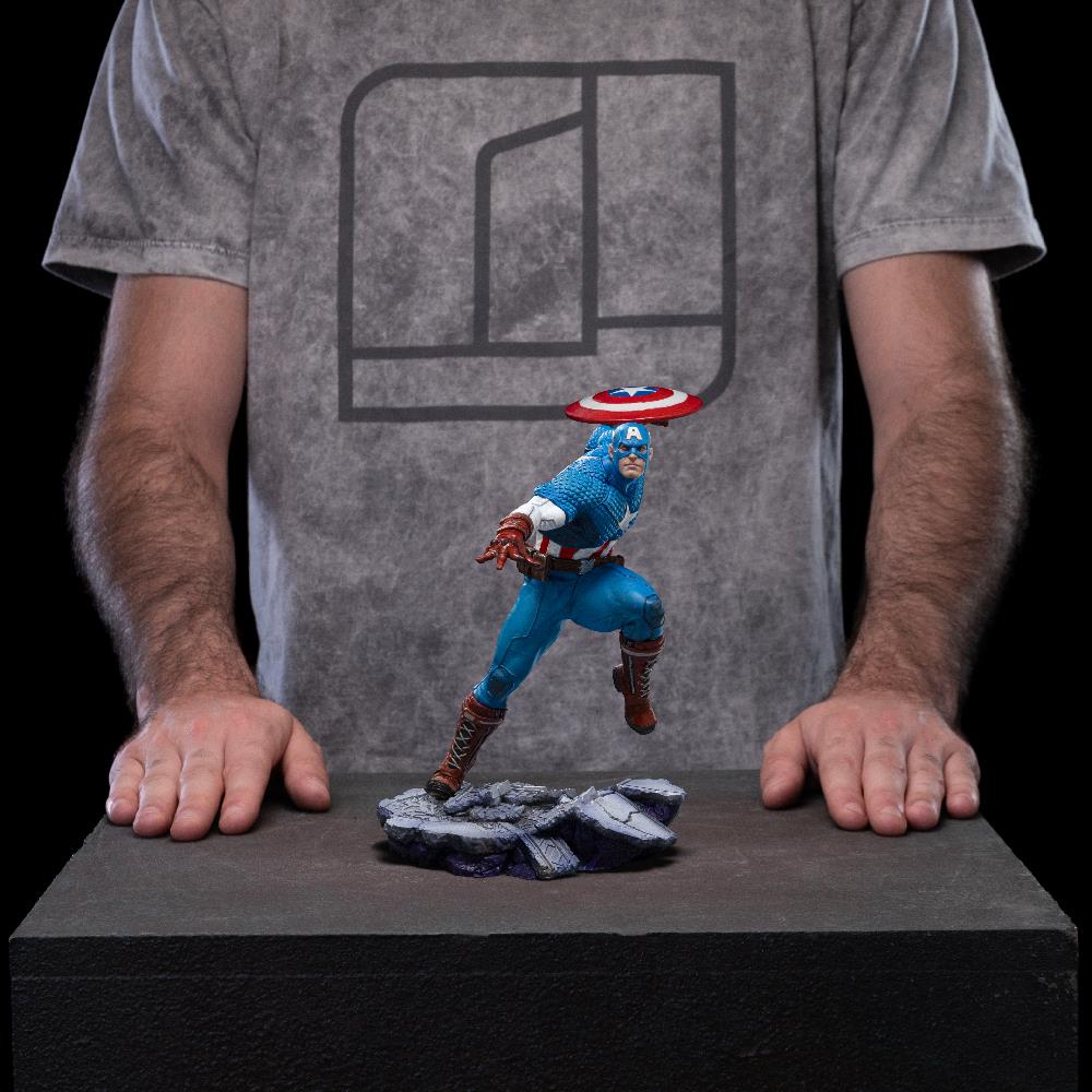 Iron Studios MARVEL COMICS - Captain America Infinity Gauntlet Diorama Statue 1/10