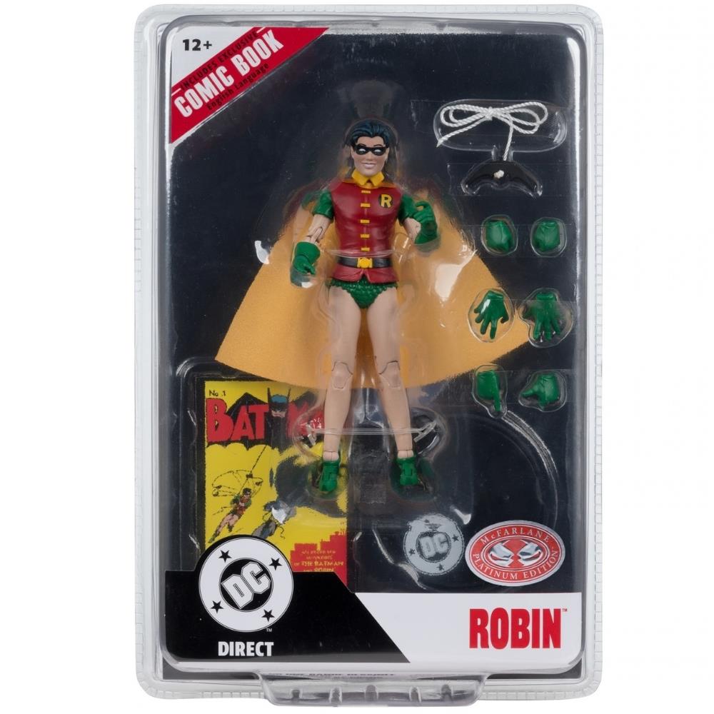 DC Direct Robin Dick Grayson (Batman #1) 7in Action Figure with Comic McFarlane Toys (Red Platinum Edition)