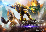 Prime 1 Studio Ultimate Premium Masterline Halo: Campaign Evolved Elite Zealot & Grunt Minor: Covenant Assault Bonus Version