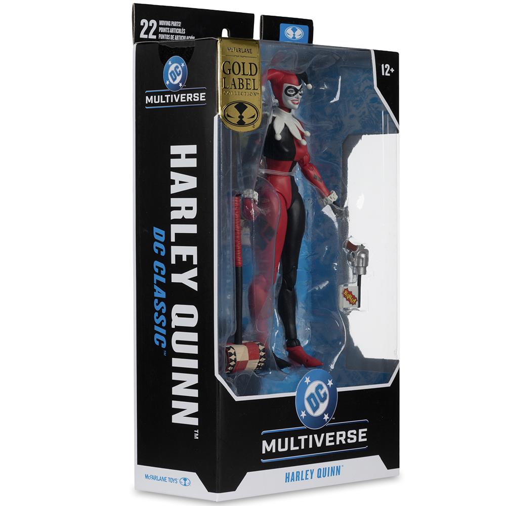 DC Multiverse Harley Quinn (DC Classic) 7" Action Figure Gold Label McFarlane Toys