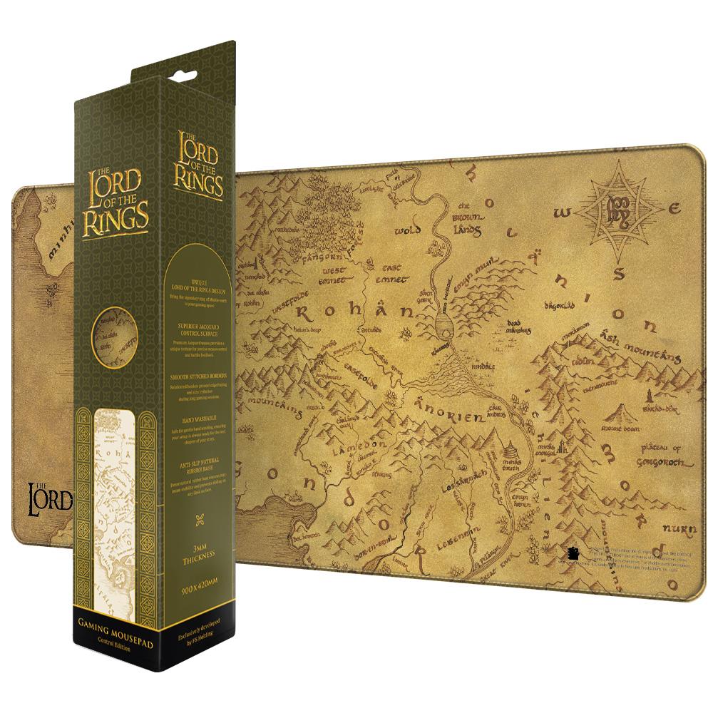 Lord of the Rings: Map - Middle Earth, Mousepad, Control Edition, XL