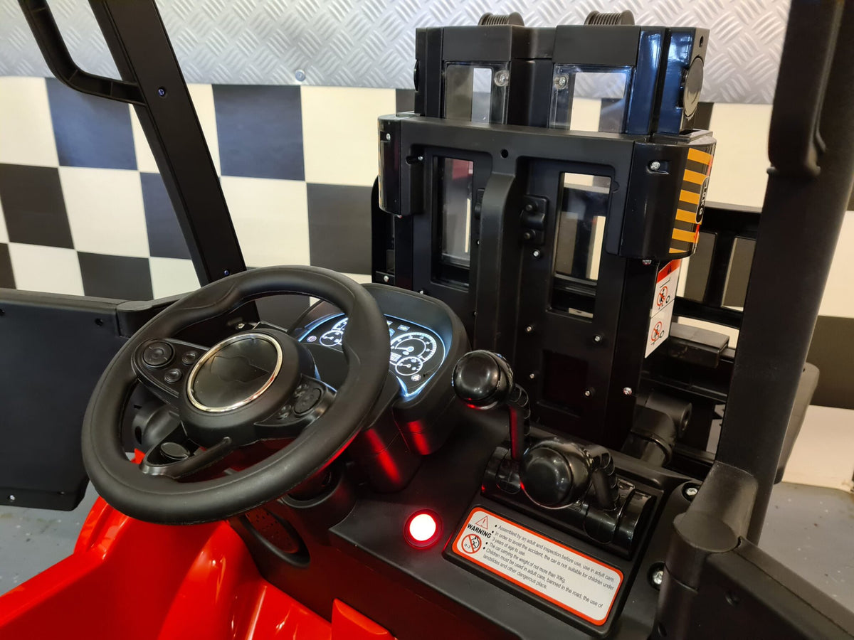 Kids' forklift 12V with remote control – red