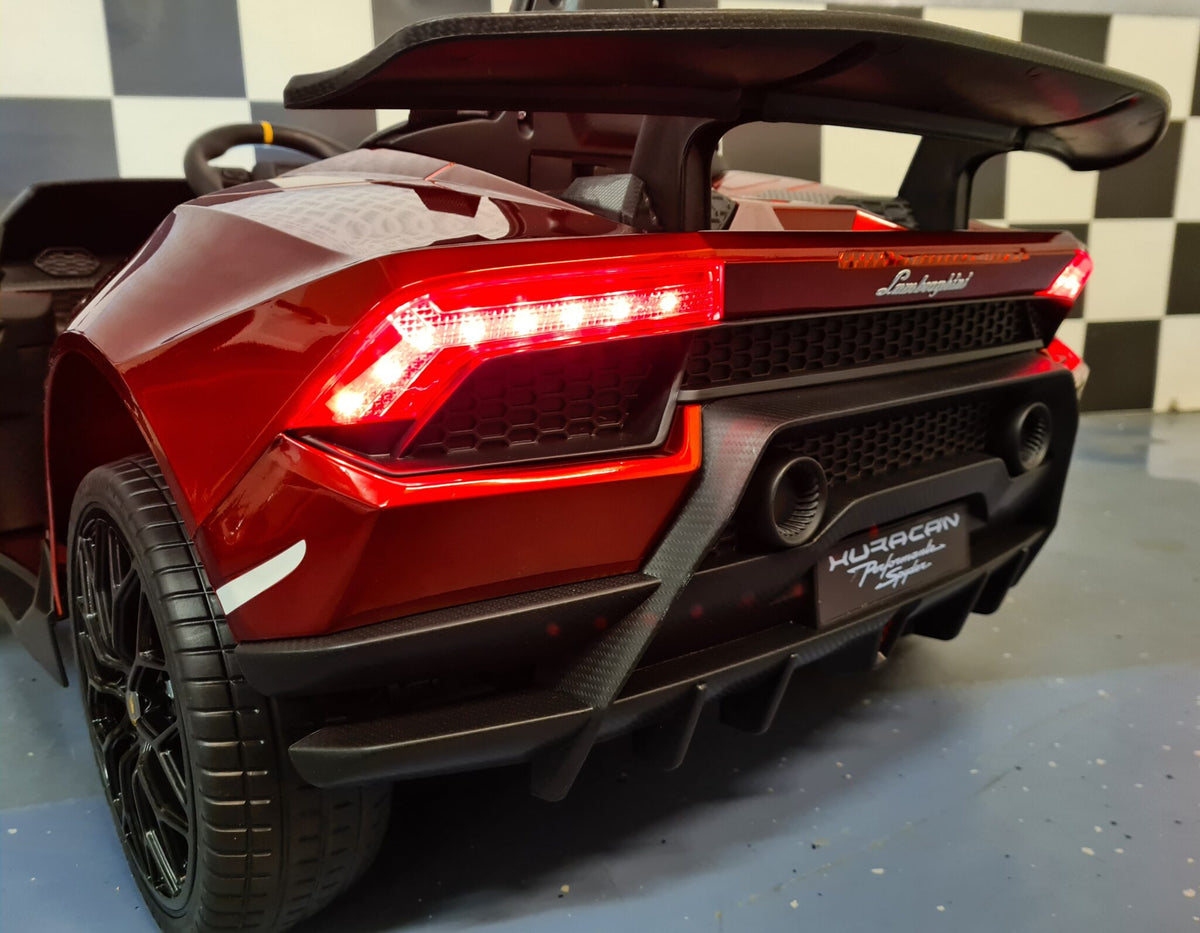 Lamborghini Huracan 12V electric car for kids – 1 seat, metallic red