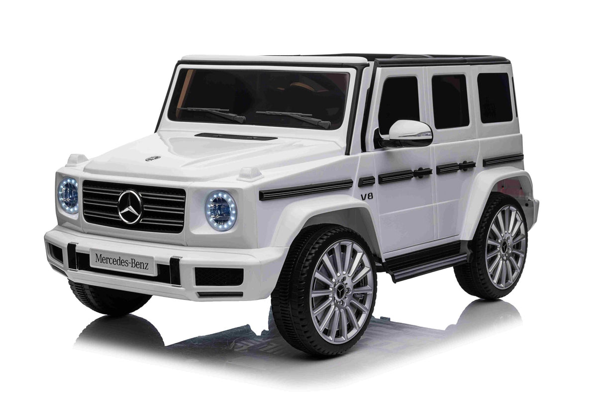Mercedes-Benz G500 12V electric car for kids – 1 seat, white