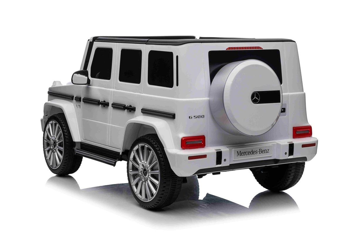 Mercedes-Benz G500 12V electric car for kids – 1 seat, white
