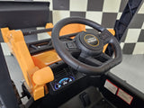 JCB Sitemaster 12V kids' tractor with roof