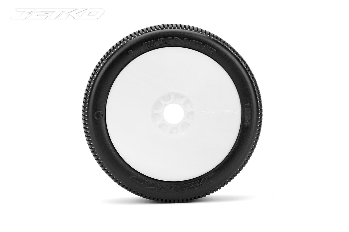 JETKO JK1004CSSRW - Jetko Lesnar Composite S.Soft 1:8 Buggy Pre-glued White Revo Rims 2 pcs