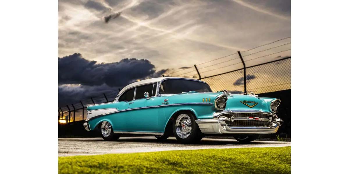 KYOSHO K.34433T1B - Kyosho Fazer MK2 L Chevy Bel Air Coupe 1957 Turquoise 1:10 Readyset