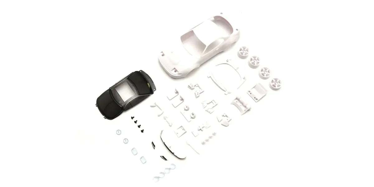 KYOSHO K.MZN227 - Bodyshell Toyota Celica Kyosho Mini-Z + 4WD Rims White Body