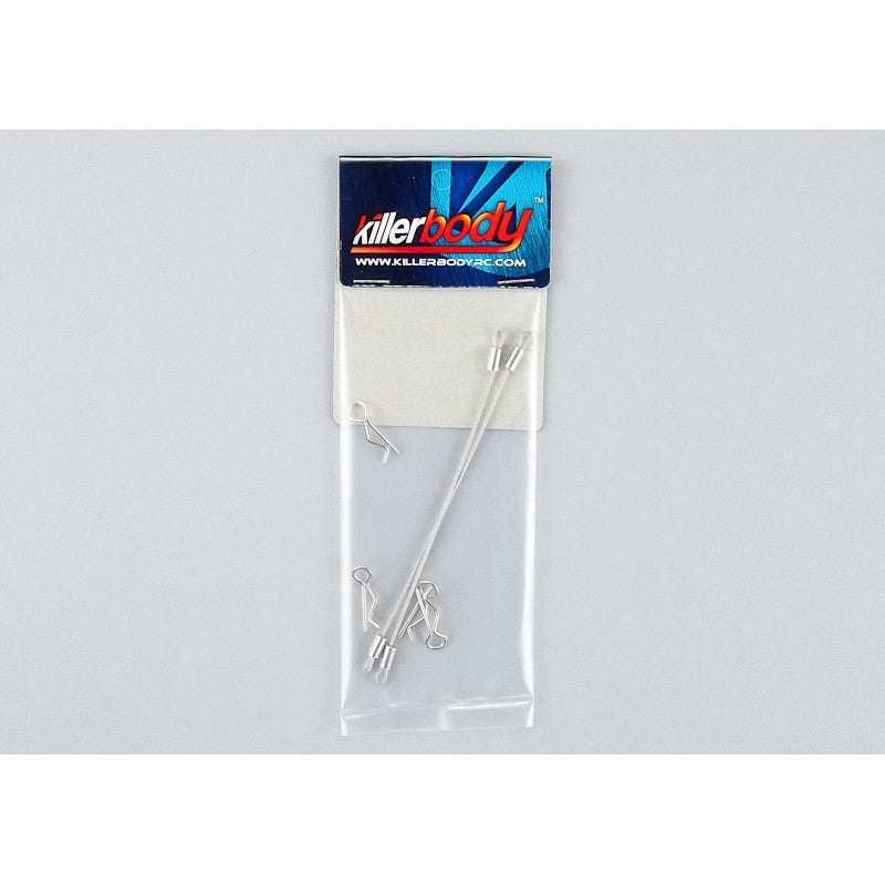 Body Clips (4pcs.) with Metal cord 100mm (2pcs.)