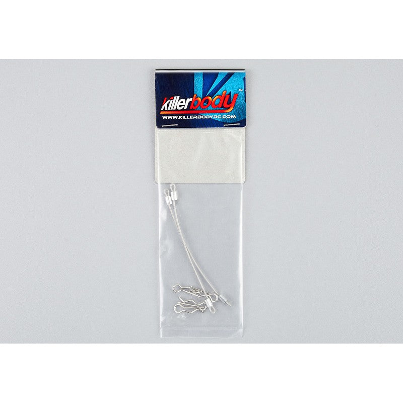 Body Clips (4pcs.) with Metal cord 80mm (2pcs.)
