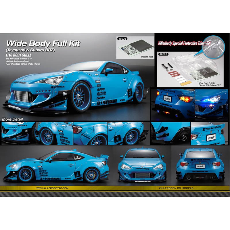 Wide Body Full Kit No1 for Toyota 86 & Subaru BRZ