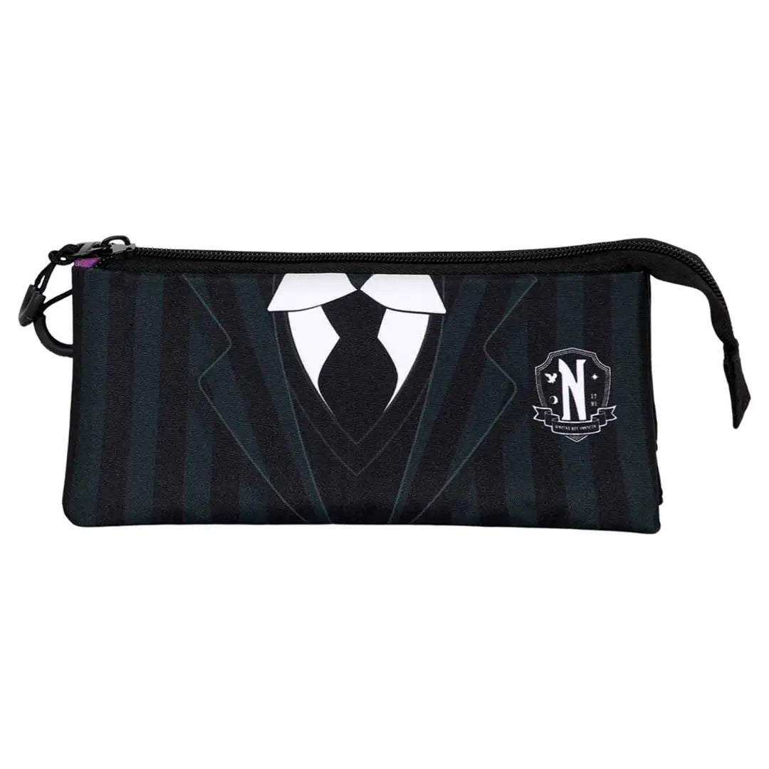 Nevermore uniform triple pencil case - Wednesday