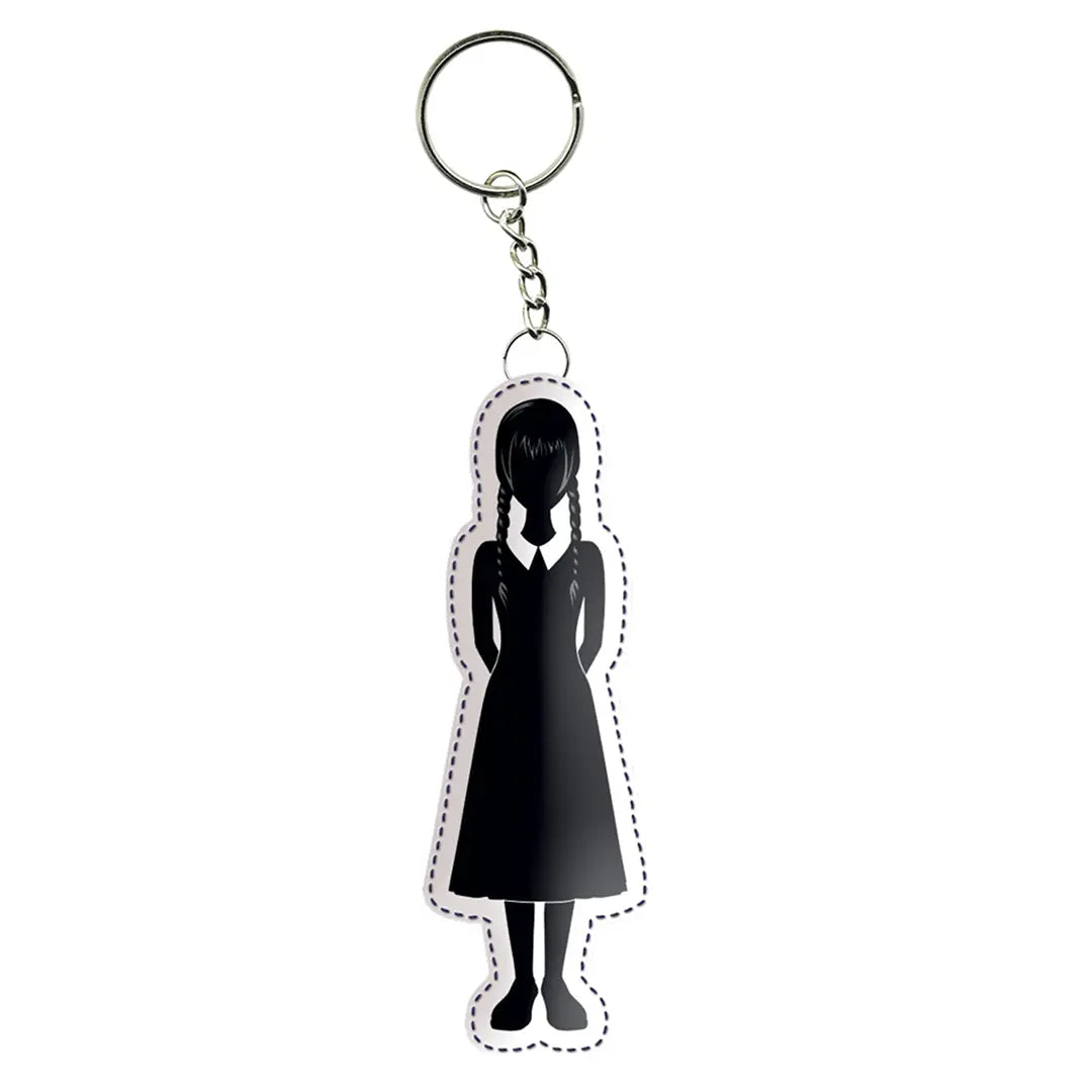 Wednesday uniform keyring - Wednesday
