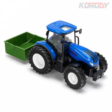 Fjernstyret traktor med vippelad og enkelthjul – Korody 1:24